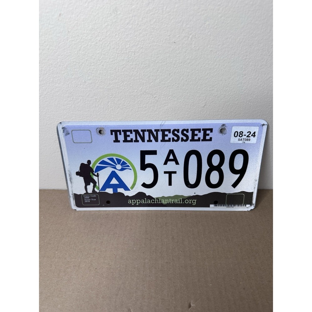 Tennessee Appalachian Trail License Plate Collectible TN Hiker AT Logo 5AT089